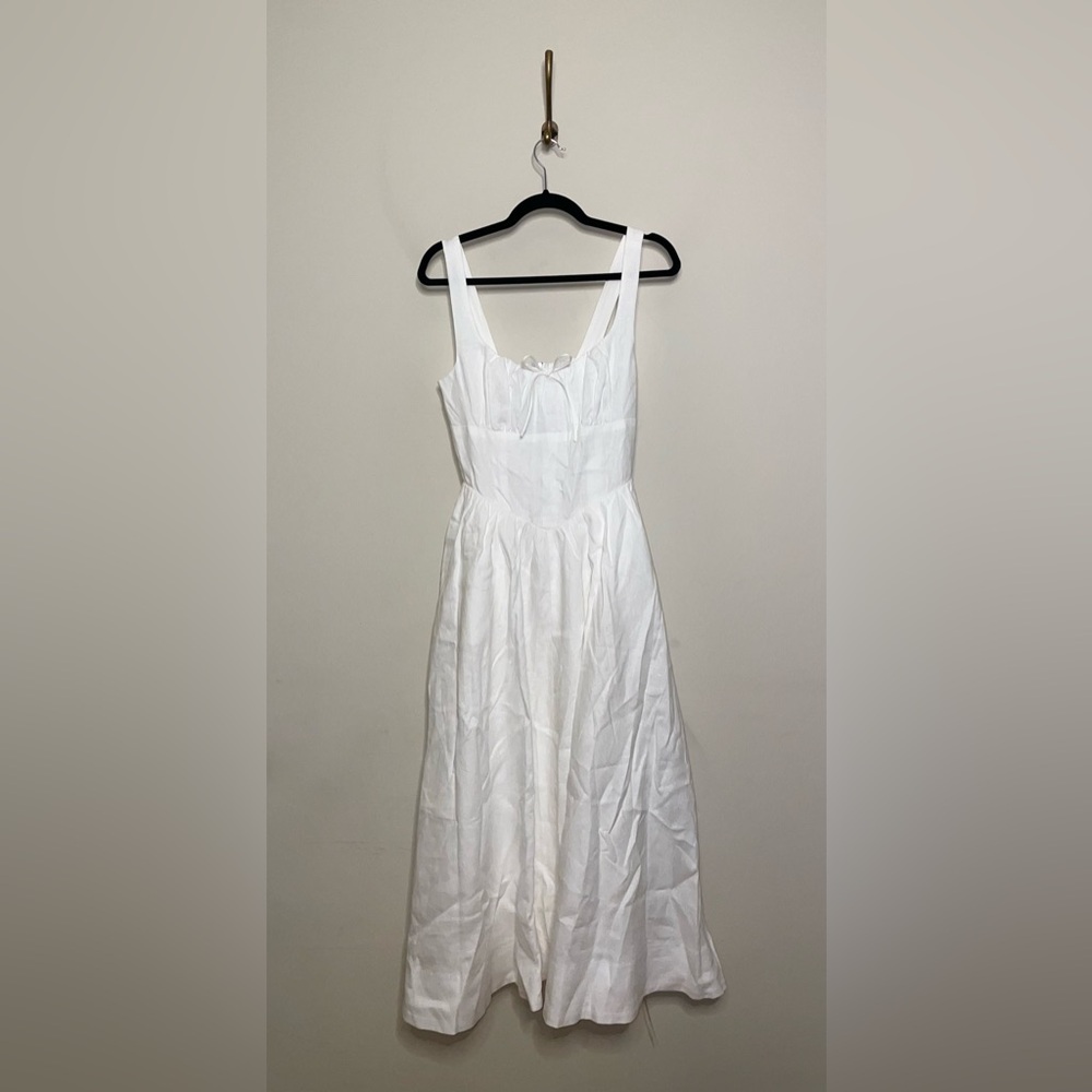 Reformation White Midi Dress - Picture 5 of 15